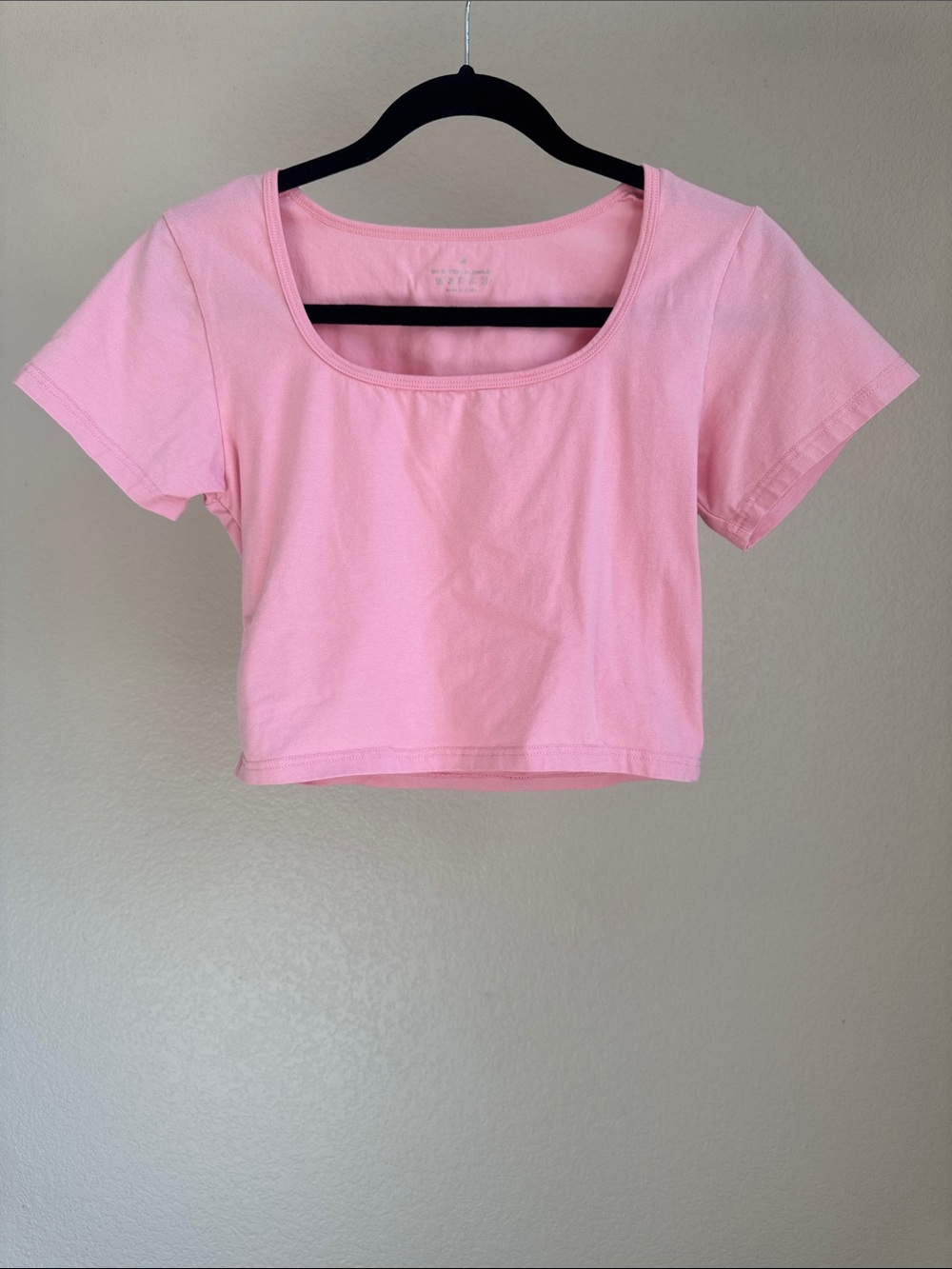 Amazon Pink Scoop Crop Top